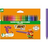 BIC Kids Elleri Kirletmeyen Pastel Boya, 24'l&uuml; Kutu