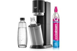SodaStream E-DUO Wassersprudler mit CO2-Zylinder, Standard Pack (1x Glasfl. 1L + 1x KSTFL 1L, DWS)