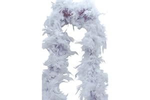 UV FLOOR UVFLOOR- Néon White Boa Piuma, Tinta Unita, Bianco Fluo, 3 x 20 x 20 cm, 3700817008295