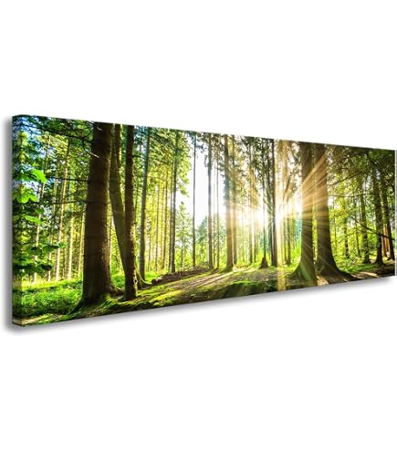 Matrix Code Poster Auf Leinwand – Grüner Regen, 30x20 Cm, Fertig Auf Keilrahmen, XXL-Wandbild Für Wohnzimmer & Büro