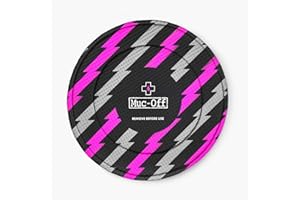 Muc-Off Housses Frein à Disque Motifs Éclairs, Lot de 2 - Protections pour Frein à Disque de Vélo en Néoprène Lavable - Protège des Projections et des Dégâts en Déplacement