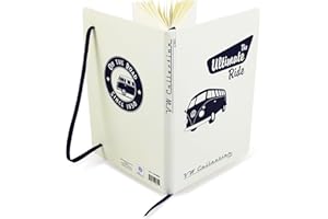 BRISA VW Collection - Cuaderno de notas T1 Camper Bus en tapa dura DIN A5 (The Ultimate Ride/Blanco)