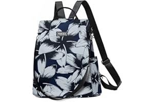 Fmeida Sac à Dos Sac a Main Femme Anti-vol Sac Cabaia Mini Imperméable Sac de Voyage en Nylon Sac Cabas 2 en 1 Sacs à Main Portés Épaule pour Fille École Collèges Shopping