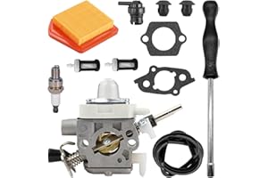 LUOLETY FS240 FS260 gaźnik, 4147-120-0625 zestaw gaźnika do Stihl FS240 FS240C FS240R FS240RC FS260C FS260R FS360C FS410C części do wykaszarek z 4147 141 0300 0 Filtr powietrza
