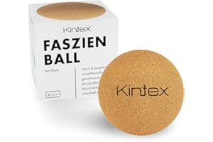 Kintex Palla per fascia in sughero, 5 cm o 8 cm, palla per automassaggio, automassaggio, rigenerazione dopo lo sport, palla in sughero, palla per fascia