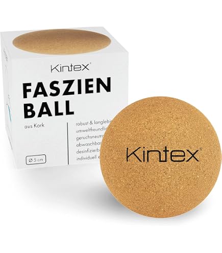 Kintex Rouleau De Fascia En Liège 33 Cm Ou 15 Cm - Rouleau Massage Automassage Muscles