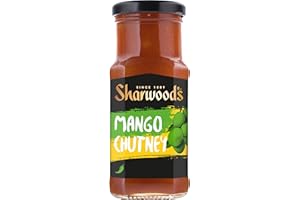 Sharwood's Indian Green Label Mango Chutney – Sweet & Spicy Indian Favourite, 530 g Family Size Jar (Pack of 1)