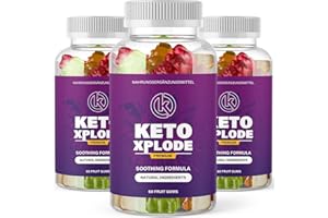 MAYPRODUCTS KetoXplode Gummies – Gommes Keto – Gommes fruitées – Gommes à l'arôme naturel végétal – Contenu de 60 pièces (3x)