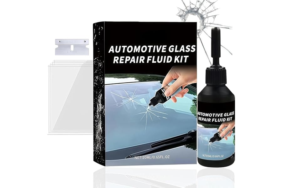 SeeHoo Quick Windscreen Repair Kit - 5-Minute Long-Lasting Glass Repair Liquid for All Crack Types on Windscreens, Windows & Mirrors, 1PCS