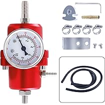 Regolatore Pressione Carburante In Lega Alluminio Con Manometro 0-140 PSI, Regolabile Per Auto - Foto 4