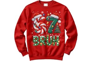 HotScamp Funny Christmas Jumper Day for Kids, Teens and Adults – 67 Bruh 6-7 Slogan Sweatshirt - Six Seven Slogan Festive Meme Christmas Jumper Days