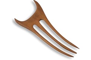 Island Piercings Haarnadel Haargabel Handarbeit aus Holz HN217: 14cm, Braun, Einfarbig, Rustikal Fein, Damen, 1 Stück