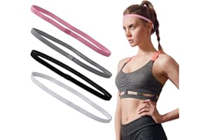 ASTER 4/6 piezas gruesas antideslizantes elásticas deportivas diademas elásticas de silicona para ejercicio y sudor para yoga