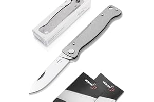 BÖKER PLUS Atlas Knife - Small Slipjoint Pocket Knife - Folding Knife with Metal Handle - EDC Full Metal Knife - Vintage Sandvik Folding Knife