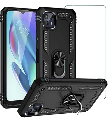 Asuwish Phone Case For Motorola Edge 20 Pro 5G With Tempered Glass