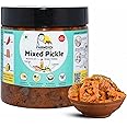 FarmDidi | Mixed Pickle 325G |Carrot, Lemon & Chilli | No Preservatives | Low-Oil | Tangy & Salty |Organically Processed | Traditional Recipe