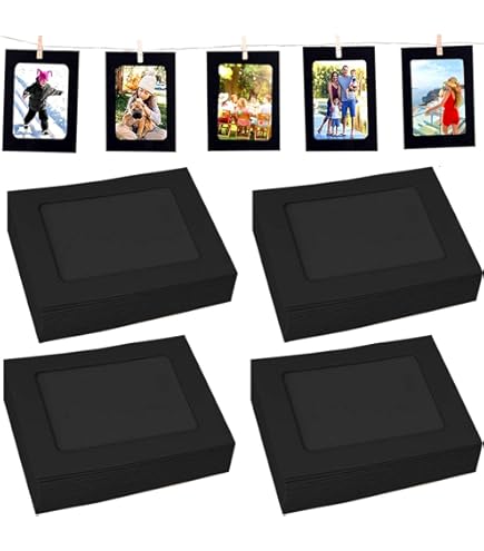 30 Cornici Per Foto In Carta Kraft - 15,5x11,5 Cm, Con Clip Di Legno E Corda Di Canapa, Per Decorazioni - Foto 8