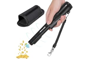 Wowlela Detector Metales, 360° Metales Pinpointer, IP68 Impermeable Detector De Metales Portátil, Detectores De Metales De Mano para Caza De Monedas De Oro, Reliquias, Joyas