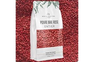 MON EPICERIE FINE GOURMET Mon Epicerie Fine. Baie ROSE de Madagascar Sélection gourmet GOÛT PARFUME - Sachet ZIP recyclable, refermable fabriqué en Europe - Produit 100% Naturel 150g