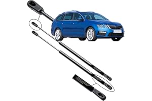 Ramor Strutz 2x Tailgate Gas Struts Compatible with a Skoda Octavia 3 Combi 2012-2020. Tailgate Gas Springs Replacement for 5E9827550C and others.