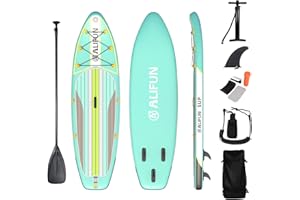 ALIFUN Tavole gonfiabili Stand Up Paddle Board Bordi Per Stand Up Paddling 300/320 Cm Lunghezza SUP Board 200kg 6 Zoll Dick Per Tutti i Livelli Di Abilità