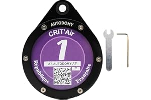 Autodomy Crit Air Motorcycle Waterproof Tax Holder | Critair Motorcycle Tax Sticker Holder Includes 2 Work Tools | Tax Disc Holder Motorcycle for Any Motorbike