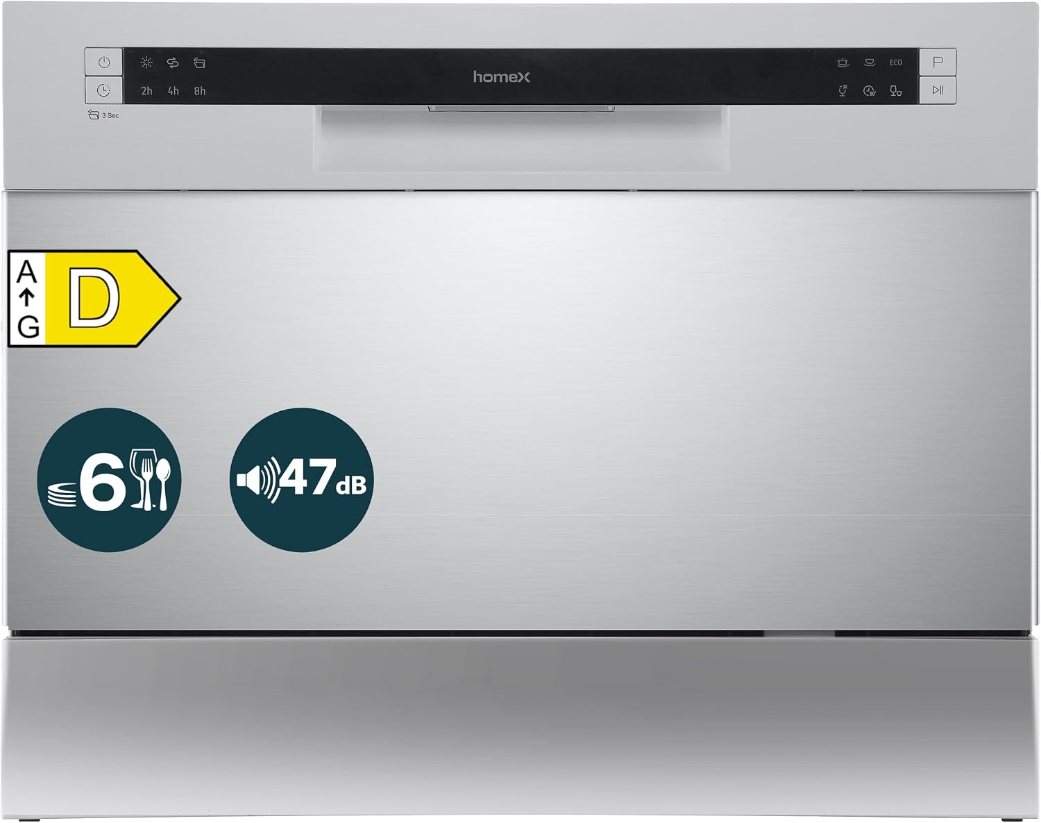 Dauertest : Leistung & Langlebigkeit des homeX GST6AD-S Tischgeschirrspüler Mini Gesch