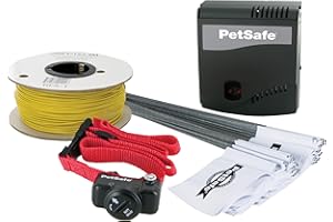PetSafe - Système de Clôture Anti-Fugue avec Fil pour Chien de Plus 3,6 Kg – 4 Niveaux de stimulations - Tous Types de Jardin (jusqu'à 0.13 Hectares) - Imperméable - Facile à Installer