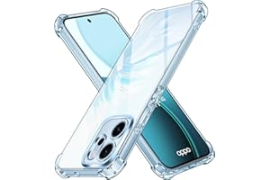 ivoler Funda HD Clara para OPPO Reno 14 FS 5G / OPPO Reno 14F 5G, Carcasa Protectora Antigolpes Antiarañazos Transparente con Cojín Esquina Parachoques, Suave TPU Silicona Caso Delgada Bumper Case