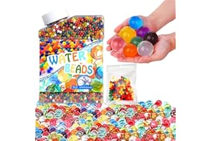 POLYPLAS 50000 Pcs & 100 Large Water Beads Balls Colorful Water Beads Ball Water Balls Gel Soil Mud Bead Jelly Balls Gel Soil Water for Decor Home Plants, Party Craft and Decoration
