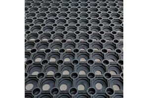 ARK RUBBER AND RESIN LTD 2 Hollow Rubber Grass Protection Mat - Playground Safety Flooring, Pool Decking, Non-Slip Lawn Drag Mat 150cm x 100cm 11kg Each