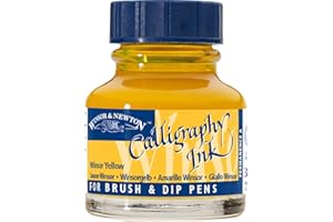 Winsor & Newton Calligraphy Ink Tinta para Caligrafía, Amarillo (Winsor Yellow), 30ml