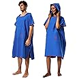 Winthome Changing Robe, Microfibre Light Weight Changing Towel with Pocket, Oversized Towel Poncho for Surfing Swimming Wetsuit Beach Changing, Quick Dry Poncho for Women Men Adults