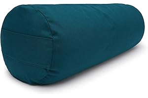 ‎YOGABOX Yogabox Yogabolster aus regionaler Herstellung für Yin-Yoga, Ø22 cm, Yoga Rolle mit Buchweizenschalen, Waschbarer Bezug aus 100% Baumwolle, Yogabolster Rolle für Restorativeyoga