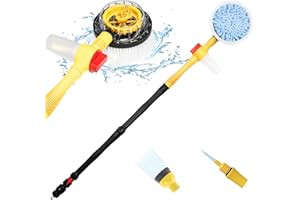 FEMBW Spazzola Rotante Per Lavaggio Auto, Spazzola Per Lavaggio Auto Con Manico Lungo, Kit Di Lavaggio Auto Che Si Schiuma Automaticamente Con Spazzola Per La Pulizia Dell'auto