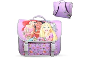 Bagtrotter - Cartable Primaire Fille 38 cm - Grand Rangement - Tons Bleu & Violet - Différents Modèles & Licences