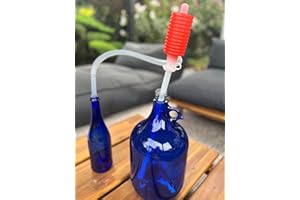 lilawelt24 Weinheber mit Pumpe Weinschlauch Abfüllschlauch Umfüller Abfüller Weinballon Wein Machen