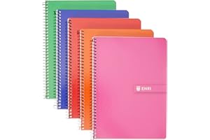 ENRI BLOC ESPIRAL A5 80H T/D CUADRO 4MM