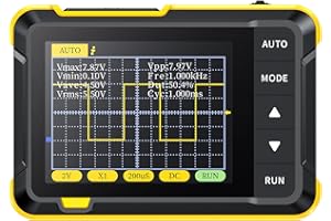 VORTEXQ6 DSO152 Handheld Digital Oscilloscope Kit, Portable Automotive Oscilloscope with 200kHz Bandwidth, 2.5 MS/s Sampling Rate, Auto/Normal/Single Trigger Function