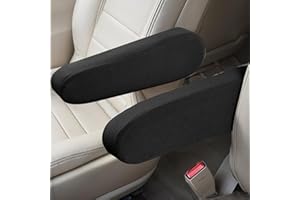 BREMOROU 2 Stück Armlehnenschoner Auto Armlehnenbezug Schonbezug Armlehne Universelle Armlehnenbezüge für Vordersitze Im Elastisches Passform Autositz Elastischer Armlehnen Schonbezug für Lkw Suv Transporter