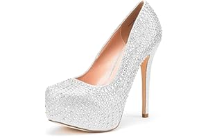 DREAM PAIRS Scarpe con Tacco a Spillo da Donna Décolleté con Tacco Plateau per Festa Lavoro