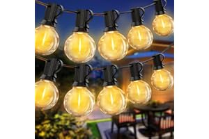 VIFLYKOO Catena Luminosa Esterno,18M LED Catena Luci Giardino con 30+4 Lampadine, Luci da Esterno Giardino Impermeabile Infrangibili, Decorazione Esterni ed Interni per Festa, Cortili, Matrimonio, Bianco Caldo