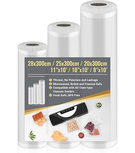 Mihoho Vakuumiergerät Mit LED Display - Automatischer Vakuumierer Mit 20 Beuteln