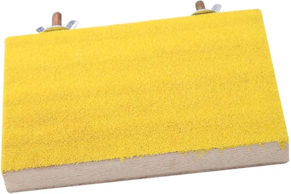 FTVOGUE Perchoir pour Oiseau Plateforme en Bois Naturel Jouet pour Peluche, meulage des Pattes pour Animal Domestique, Perroquet, Hamster, écureuil