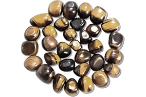 Aitsite 300g Pierre Oeil de Tigre Pierres Thérapeutiques Polis Pierres Précieuses Pierres Naturelles Set Pierres de La Chance Cristaux de Guérison Pierres de Chakra Méditation Reiki Naturel