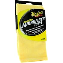Meguiar's X2000F Absorbeur Magnétique Extra Large 55x76 Cm Jaune + Gant Detailing Mitt X1804EU