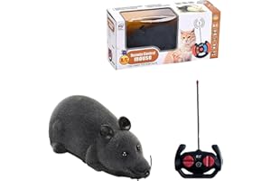 Ailan Ferngesteuertes Rattenspielzeug für Katzen, elektronisches Rattenspielzeug für lustiges Jagdsimulationstierspielzeug, interaktives Katzenspielzeug, ferngesteuertes Mäusespielzeug (grau)