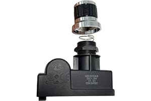 METER STAR Accensione elettronica a 2 uscite, interruttore tattile cromato per Char-Broil, Kenmore Sears, Brinkmann, Broil-Mate, Broilmaster, Blackstone, batteria AA