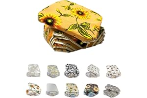 GUSKASA GUSKSA Cuscini Coprisedia da Pranzo, Confezione da 6, Cuscini per Sedia Classiche con Lacci e Supporto Antiscivolo, Cuscini Coprisedia da 35 * 35cm per Sedie da Pranzo