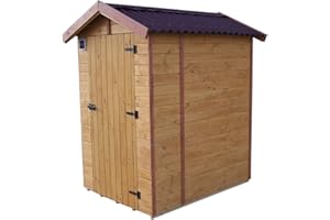 HABRITA FORESTA Abri WC Panneaux de Bois avec Lave, 1.81m2, 16mm